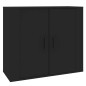 vidaXL Sideboard Schwarz 80x33x70 cm Holzwerkstoff vidaXL Sideboard Schwarz 80x33x70 cm Holzwerkstoff