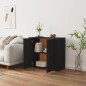 vidaXL Sideboard Schwarz 80x33x70 cm Holzwerkstoff vidaXL Sideboard Schwarz 80x33x70 cm Holzwerkstoff
