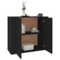 vidaXL Sideboard Schwarz 80x33x70 cm Holzwerkstoff vidaXL Sideboard Schwarz 80x33x70 cm Holzwerkstoff