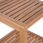 vidaXL Badezimmerregal mit 4 Etagen Teakholz Massiv 42x42x165 cm vidaXL Badezimmerregal mit 4 Etagen Teakholz Massiv 42x42x165 cm