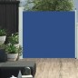 vidaXL Ausziehbare Seitenmarkise 100x300 cm Blau vidaXL Ausziehbare Seitenmarkise 100x300 cm Blau