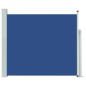 vidaXL Ausziehbare Seitenmarkise 100x300 cm Blau vidaXL Ausziehbare Seitenmarkise 100x300 cm Blau