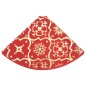 vidaXL Luxus-Weihnachtsbaumdecke mit Socke Rot 90 cm Stoff vidaXL Luxus-Weihnachtsbaumdecke mit Socke Rot 90 cm Stoff