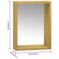 vidaXL Spiegelschrank 30x10x40 cm Massivholz Teak vidaXL Spiegelschrank 30x10x40 cm Massivholz Teak