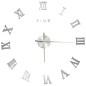 vidaXL 3D-Wanduhr Modernes Design Silbern 100 cm XXL vidaXL 3D-Wanduhr Modernes Design Silbern 100 cm XXL