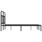 vidaXL Bettgestell mit Kopfteil Metall Schwarz 120x190 cm vidaXL Bettgestell mit Kopfteil Metall Schwarz 120x190 cm