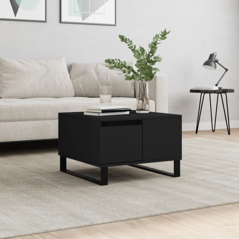 vidaXL Couchtisch Schwarz 55x55x36,5 cm Holzwerkstoff vidaXL Couchtisch Schwarz 55x55x36,5 cm Holzwerkstoff