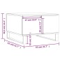 vidaXL Couchtisch Schwarz 55x55x36,5 cm Holzwerkstoff vidaXL Couchtisch Schwarz 55x55x36,5 cm Holzwerkstoff