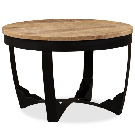 vidaXL Beistelltisch Raues Mangoholz Massiv 60 x 40 cm