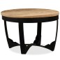 vidaXL Beistelltisch Raues Mangoholz Massiv 60 x 40 cm vidaXL Beistelltisch Raues Mangoholz Massiv 60 x 40 cm
