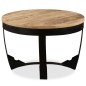 vidaXL Beistelltisch Raues Mangoholz Massiv 60 x 40 cm vidaXL Beistelltisch Raues Mangoholz Massiv 60 x 40 cm