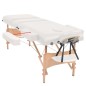 vidaXL Massageliege 3-Zonen Klappbar 10 cm Sitz Weiß vidaXL Massageliege 3-Zonen Klappbar 10 cm Sitz Weiß