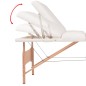 vidaXL Massageliege 3-Zonen Klappbar 10 cm Sitz Weiß vidaXL Massageliege 3-Zonen Klappbar 10 cm Sitz Weiß