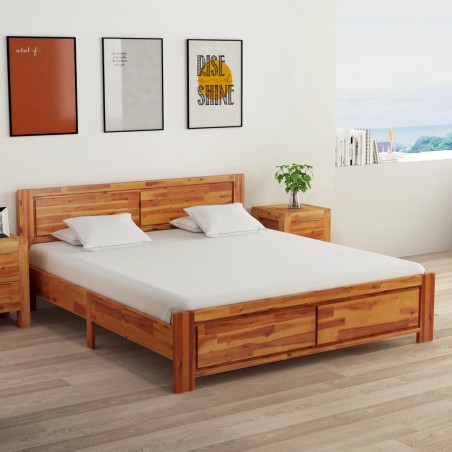vidaXL Massivholzbett Akazie 160x200 cm