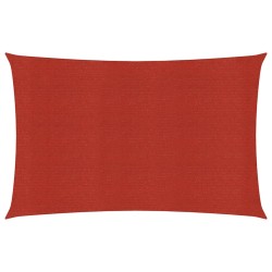 vidaXL Sonnensegel 160 g/m² Rot 2x4,5 m HDPE