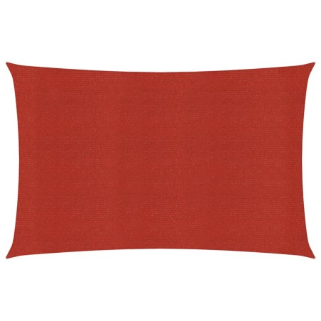 vidaXL Sonnensegel 160 g/m² Rot 2x4,5 m HDPE