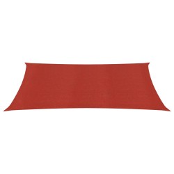 vidaXL Sonnensegel 160 g/m² Rot 2x4,5 m HDPE