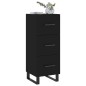 vidaXL Sideboard Schwarz 34,5x34x90 cm Holzwerkstoff vidaXL Sideboard Schwarz 34,5x34x90 cm Holzwerkstoff