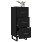 vidaXL Sideboard Schwarz 34,5x34x90 cm Holzwerkstoff vidaXL Sideboard Schwarz 34,5x34x90 cm Holzwerkstoff