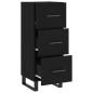 vidaXL Sideboard Schwarz 34,5x34x90 cm Holzwerkstoff vidaXL Sideboard Schwarz 34,5x34x90 cm Holzwerkstoff