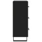 vidaXL Sideboard Schwarz 34,5x34x90 cm Holzwerkstoff vidaXL Sideboard Schwarz 34,5x34x90 cm Holzwerkstoff