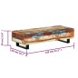 vidaXL Couchtisch 120x50x30 cm Massives Altholz und Stahl vidaXL Couchtisch 120x50x30 cm Massives Altholz und Stahl