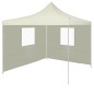vidaXL Profi-Partyzelt Faltbar mit 2 Seitenwänden 2×2m Stahl Creme vidaXL Profi-Partyzelt Faltbar mit 2 Seitenwänden 2×2m Stahl Creme