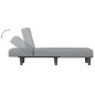 Chaiselongue Hellgrau Stoff Chaiselongue Hellgrau Stoff