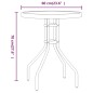 vidaXL 3-tlg. Garten-Bistro-Set Grau vidaXL 3-tlg. Garten-Bistro-Set Grau