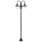 vidaXL Garten-Pollerleuchte E27 220 cm Aluminium 3-Laterne Dunkelgrün vidaXL Garten-Pollerleuchte E27 220 cm Aluminium 3-Laterne Dunkelgrün