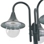 vidaXL Garten-Pollerleuchte E27 220 cm Aluminium 3-Laterne Dunkelgrün vidaXL Garten-Pollerleuchte E27 220 cm Aluminium 3-Laterne Dunkelgrün