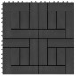 vidaXL Terrassenfliesen 11 Stück WPC 30 x 30 cm 1 qm Schwarz vidaXL Terrassenfliesen 11 Stück WPC 30 x 30 cm 1 qm Schwarz