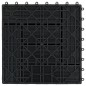vidaXL Terrassenfliesen 11 Stück WPC 30 x 30 cm 1 qm Schwarz vidaXL Terrassenfliesen 11 Stück WPC 30 x 30 cm 1 qm Schwarz