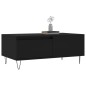 vidaXL Couchtisch Schwarz 90x50x36,5 cm Holzwerkstoff vidaXL Couchtisch Schwarz 90x50x36,5 cm Holzwerkstoff