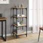vidaXL Bücherregal Sonoma-Eiche 40x33x100 cm Holzwerkstoff und Stahl vidaXL Bücherregal Sonoma-Eiche 40x33x100 cm Holzwerkstoff und Stahl