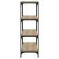 vidaXL Bücherregal Sonoma-Eiche 40x33x100 cm Holzwerkstoff und Stahl vidaXL Bücherregal Sonoma-Eiche 40x33x100 cm Holzwerkstoff und Stahl