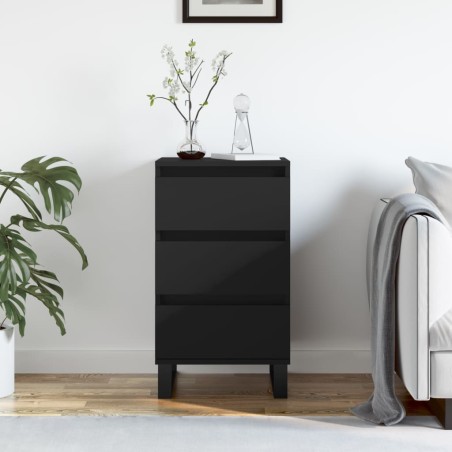 vidaXL Sideboard Schwarz 40x35x70 cm Holzwerkstoff