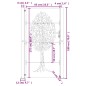 vidaXL Gartentor 105x180 cm Cortenstahl Baum-Design vidaXL Gartentor 105x180 cm Cortenstahl Baum-Design