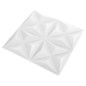 vidaXL 3D-Wandpaneele 24 Stk. 50x50 cm Origami-Weiß 6 m² vidaXL 3D-Wandpaneele 24 Stk. 50x50 cm Origami-Weiß 6 m²