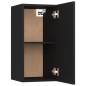 vidaXL TV-Schrank Schwarz 30,5x30x60 cm Holzwerkstoff vidaXL TV-Schrank Schwarz 30,5x30x60 cm Holzwerkstoff
