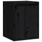 vidaXL Wandschränke 2 Stk. Schwarz 30x30x40 cm Massivholz Kiefer vidaXL Wandschränke 2 Stk. Schwarz 30x30x40 cm Massivholz Kiefer
