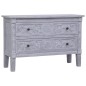 vidaXL Sideboard mit 2 Schubladen 90 x 30 x 60 cm Massivholz Mahagoni vidaXL Sideboard mit 2 Schubladen 90 x 30 x 60 cm Massivholz Mahagoni