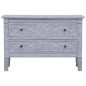 vidaXL Sideboard mit 2 Schubladen 90 x 30 x 60 cm Massivholz Mahagoni vidaXL Sideboard mit 2 Schubladen 90 x 30 x 60 cm Massivholz Mahagoni