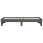 vidaXL Tagesbett Ausziehbar Grau 2x(90x200) cm Massivholz Kiefer