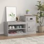 vidaXL Schuhschrank Betongrau 100x42x60 cm Holzwerkstoff vidaXL Schuhschrank Betongrau 100x42x60 cm Holzwerkstoff