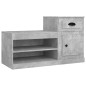 vidaXL Schuhschrank Betongrau 100x42x60 cm Holzwerkstoff vidaXL Schuhschrank Betongrau 100x42x60 cm Holzwerkstoff