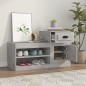 vidaXL Schuhschrank Betongrau 100x42x60 cm Holzwerkstoff vidaXL Schuhschrank Betongrau 100x42x60 cm Holzwerkstoff