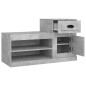 vidaXL Schuhschrank Betongrau 100x42x60 cm Holzwerkstoff vidaXL Schuhschrank Betongrau 100x42x60 cm Holzwerkstoff