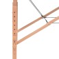 vidaXL Massageliege 3 Zonen Tragbar 10 cm Polsterung Schwarz vidaXL Massageliege 3 Zonen Tragbar 10 cm Polsterung Schwarz