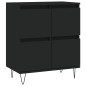 vidaXL Sideboard Schwarz 60x35x70 cm Holzwerkstoff vidaXL Sideboard Schwarz 60x35x70 cm Holzwerkstoff